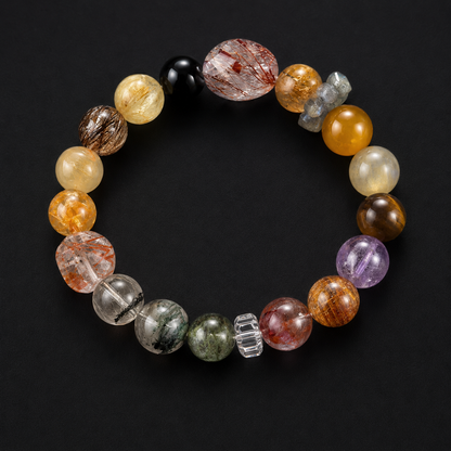 Mixed Crystal Ritual Bracelet I (10mm)