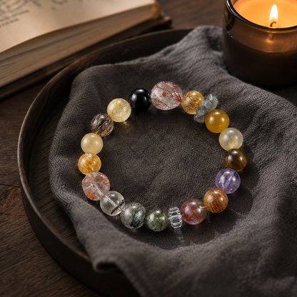 Mixed Crystal Ritual Bracelet I (10mm)