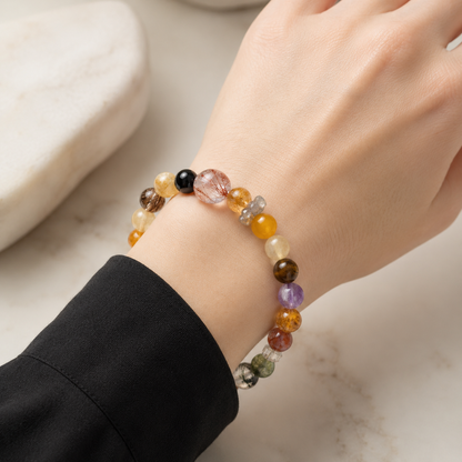 Mixed Crystal Ritual Bracelet I (10mm)