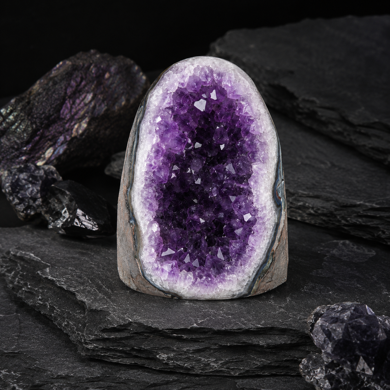 Natural Amethyst Crystal Cluster I (100–300g)