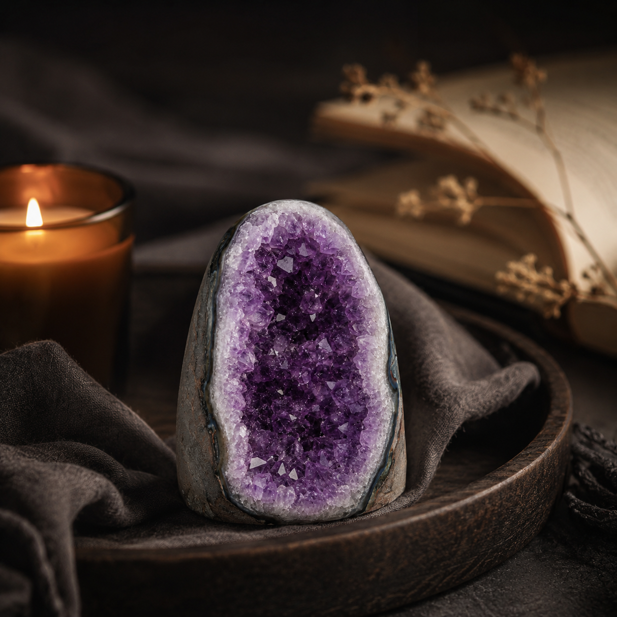Natural Amethyst Crystal Cluster I (100–300g)