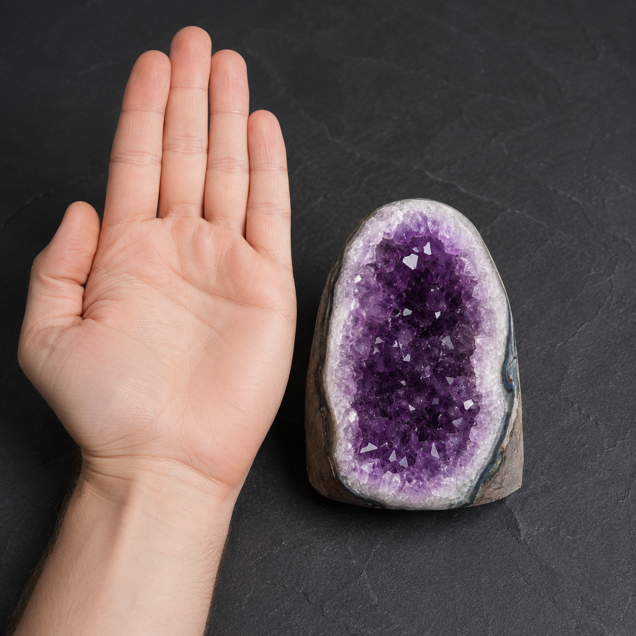 Natural Amethyst Crystal Cluster I (100–300g)