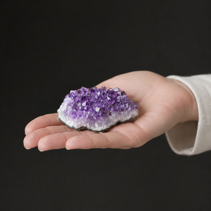 Natural Amethyst Geode Slice I (100–120g)