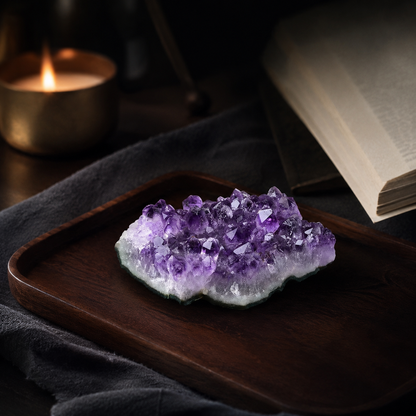 Natural Amethyst Geode Slice I (100–120g)