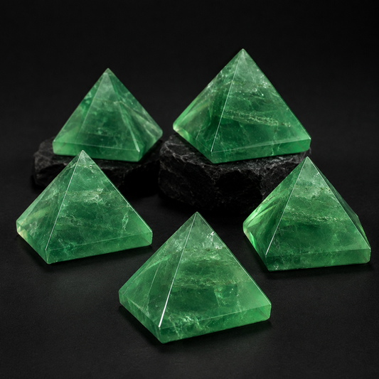 Natural Green Fluorite Pyramid I (3cm)