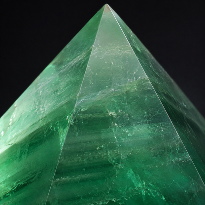 Natural Green Fluorite Pyramid I (3cm)