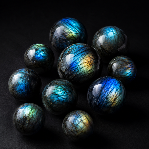 Natural Labradorite Sphere I (5–5.5cm)