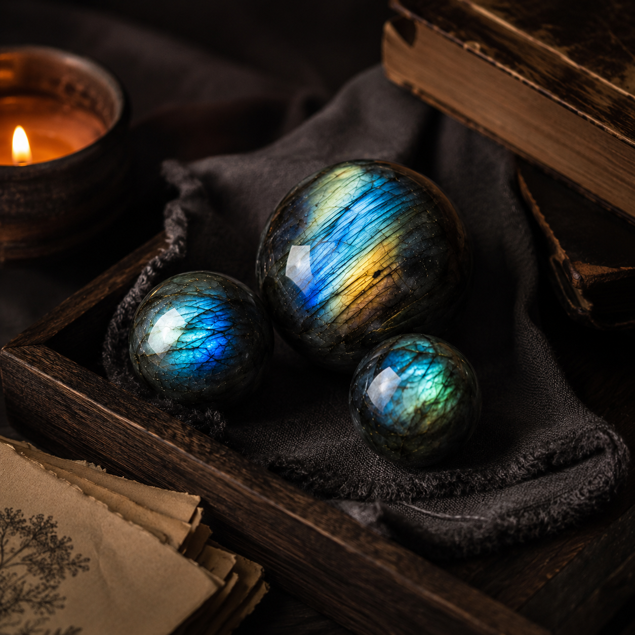 Natural Labradorite Sphere I (5–5.5cm)